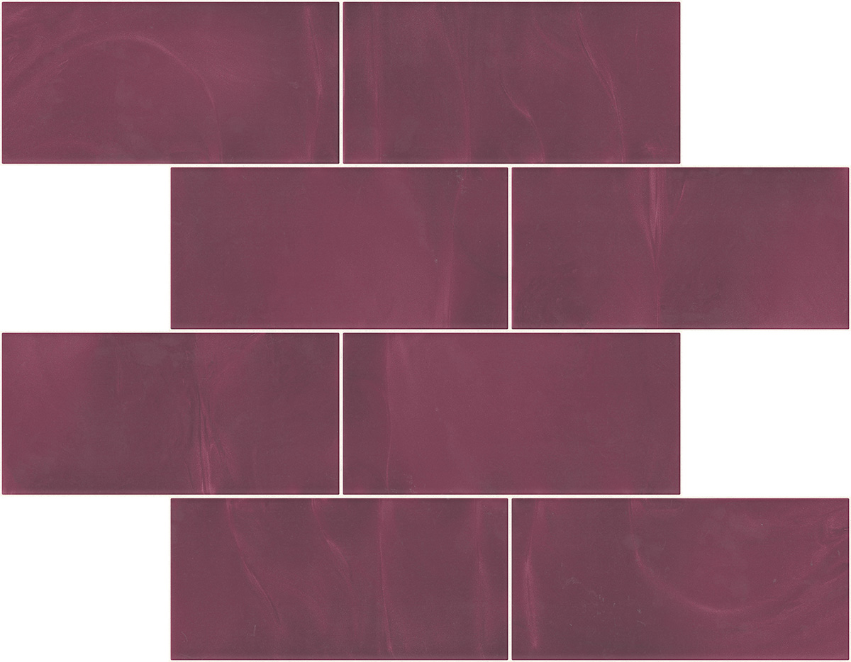 Pastilhas Rivesti Subway Roxo Araçá 38,5 x 30,5 cm